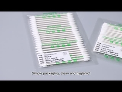 ডাবল পয়েন্টেড ক্লিনরুম সোয়াব শার্প পয়েন্ট লং কটন বাডস